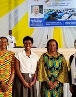 Sr. Dr. Lucy with delegates from the Dicastery for Institutes of Consecrated Life and Societies of Apostolic Life and Conrad Hilton Foundation