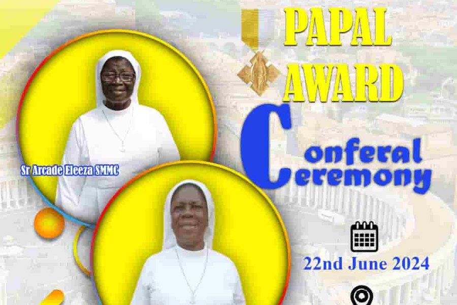 Srs. Arcade and Margaret received Papal Award